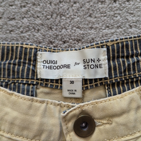 SUN + STONE Ouigi Theodore Shorts with Tiger and Sunflower design Size 30 - Picture 5 of 6